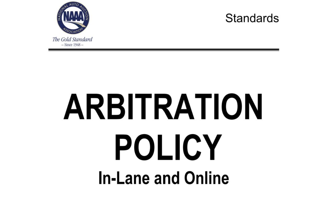 3 Arbitration Updates for Registered Big Valley Auto Auction Buyers