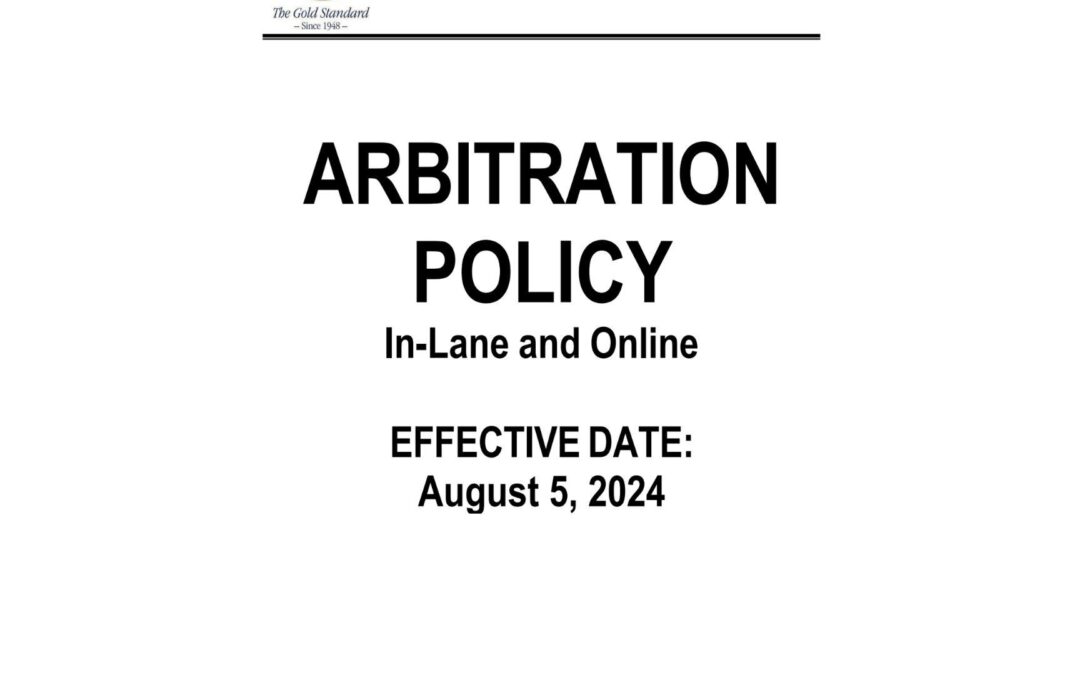 NAAA Arbitration Policy Updates (August 5th, 2024)